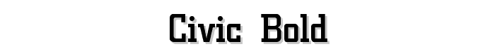 Civic Bold font